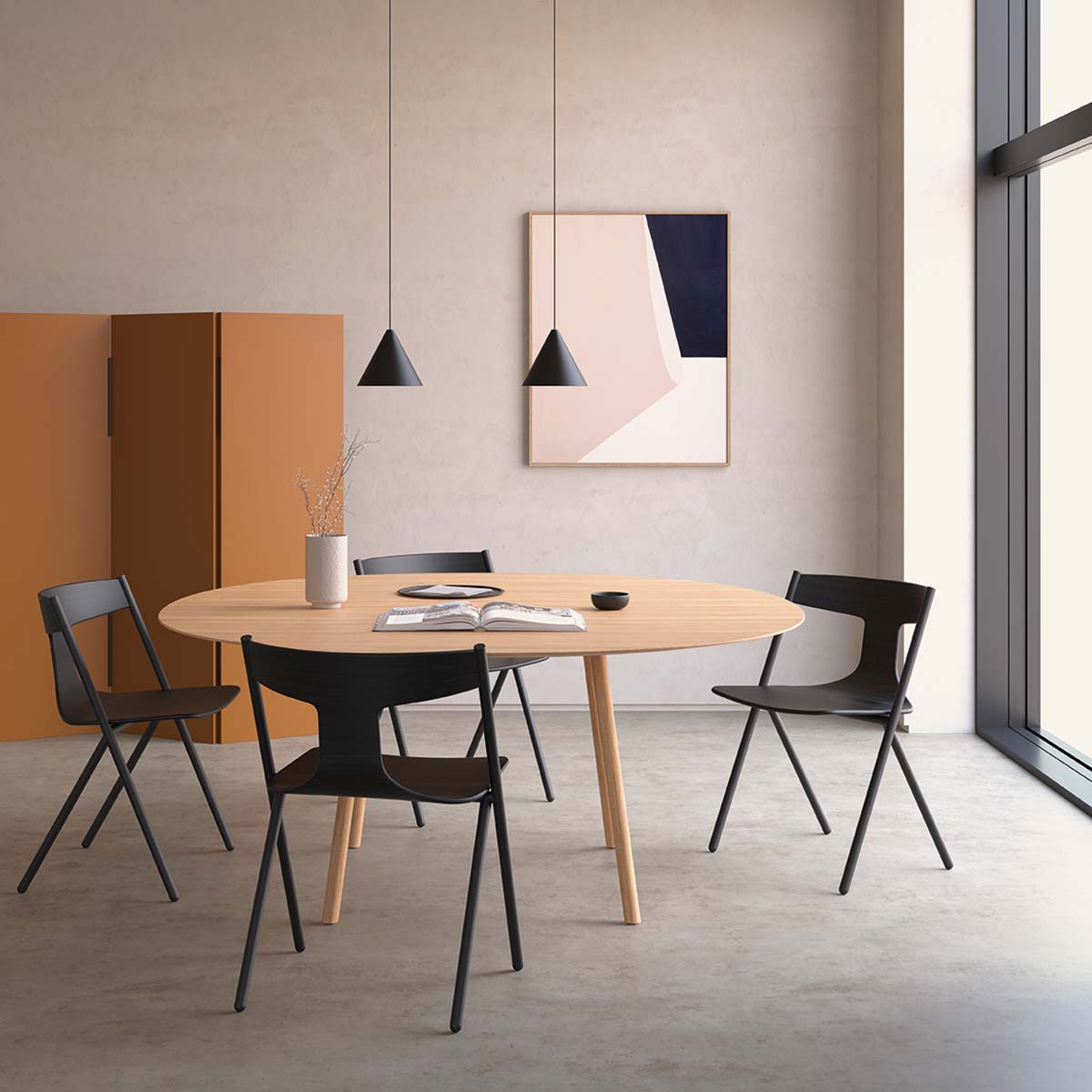 Quadra chair by Viccarbe - Design Mario Ferrarini