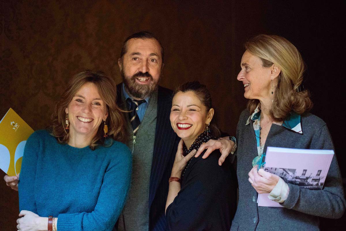 From the left: Emanuele Tessarolo, Alessia del Corona, Ernesta del Cogliano, Aline Radice Fossati Calvi Parisetti ©Vittoria Dorizza
