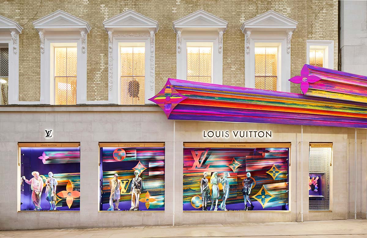 Facciata showroom Louis Vuitton, Londra