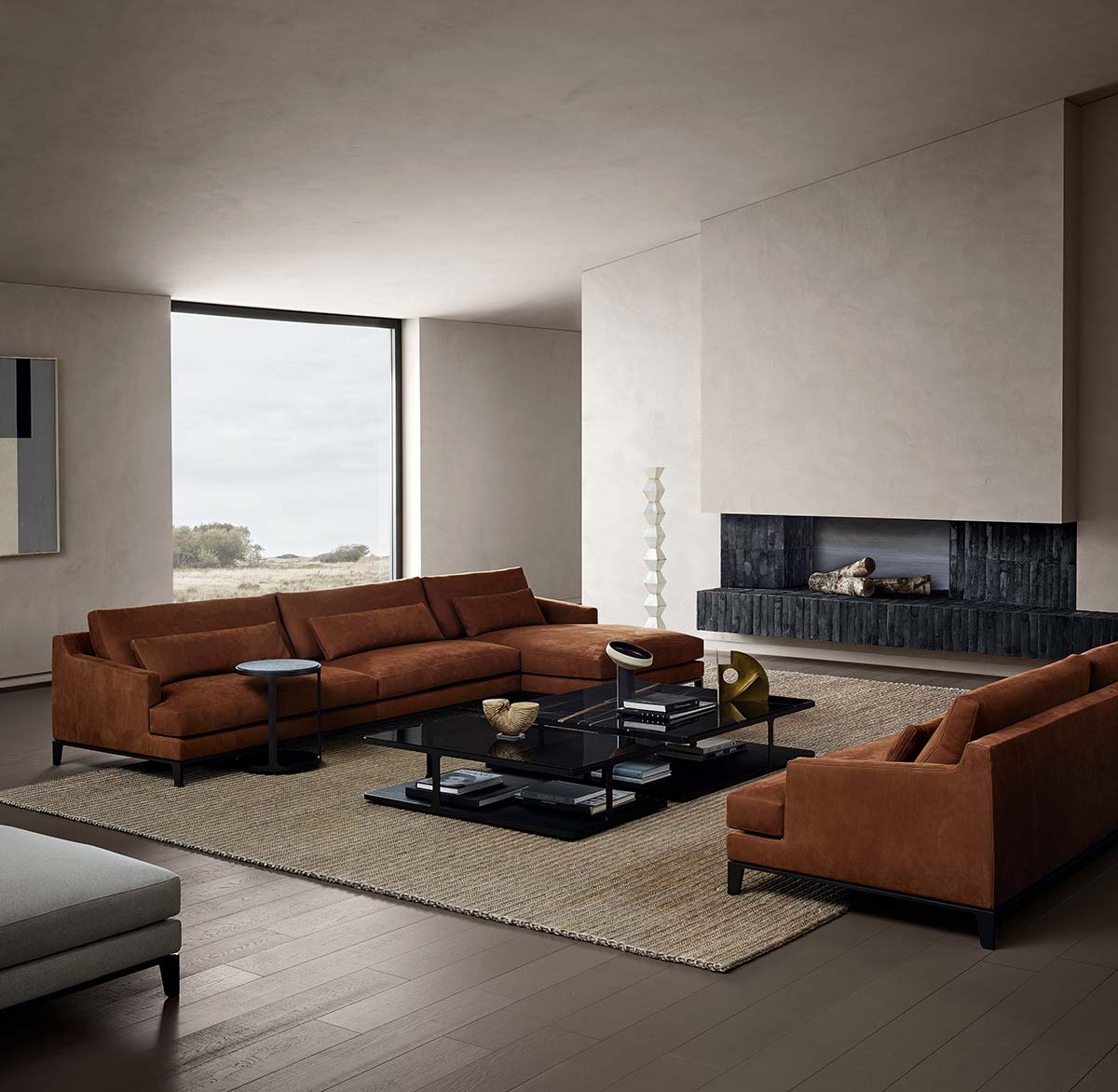 Bellport sofa, design by Jean-Marie Massaud