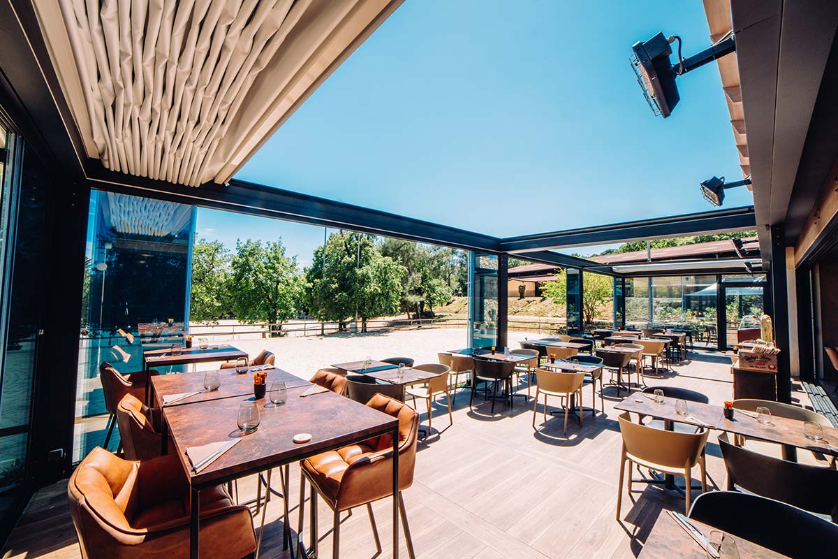 Le Paddock restaurant, Club Hippique - Grasse, France - KE Outdoor Design