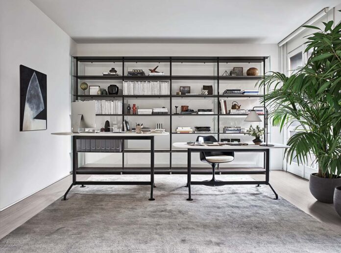 Grasshopper Console, Work from Home collection by Knoll, Design Piero Lissoni - Photo © Federico Cedrone