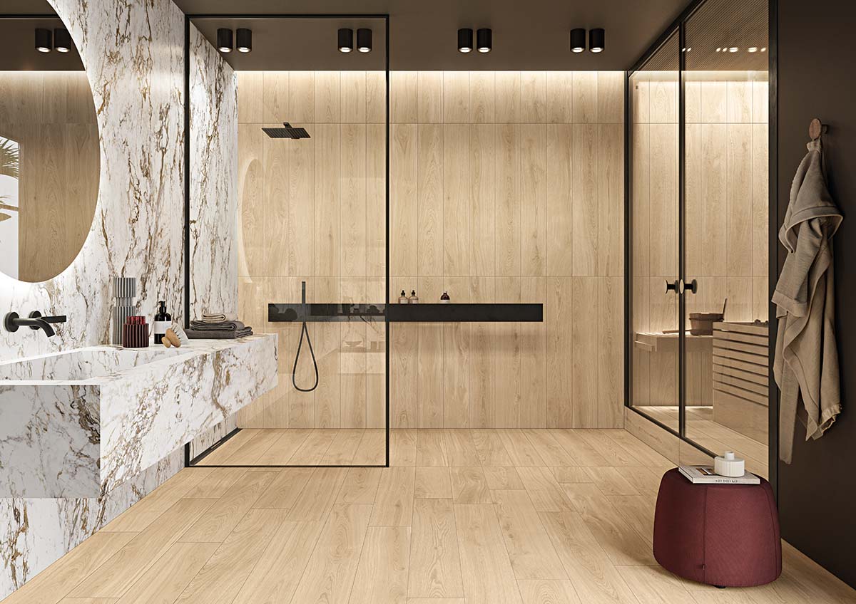Lineo collection by Ceramiche Keope