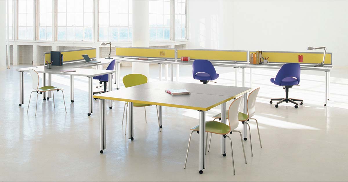 Propeller® Training Tables by Knoll, Design Emanuela Frattini Magnusson