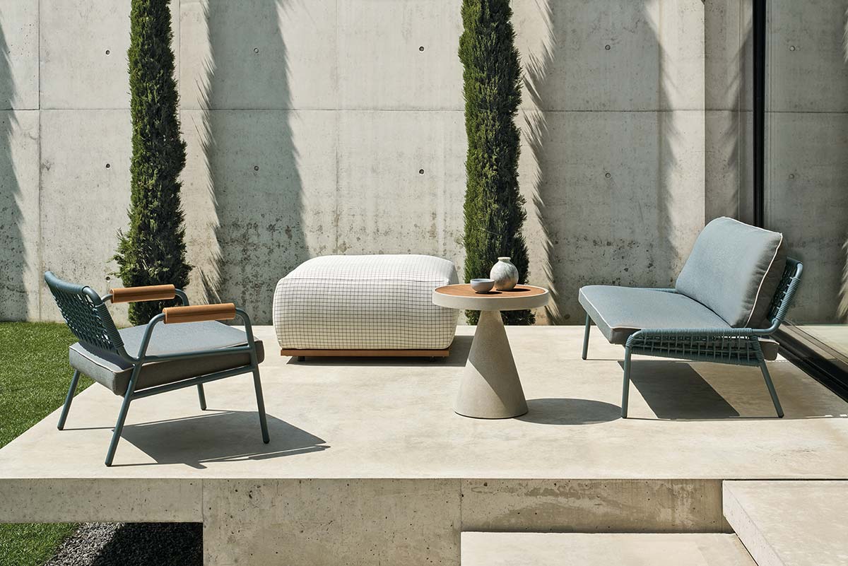 Zoe Wood Open Air by Meridiani, Design Andrea Parisio