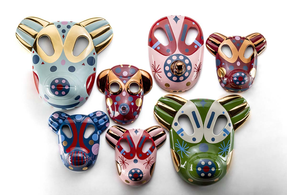 Baile Mask collection by Bosa, Design Jaime Hayon - Photo © Riccardo Urnato