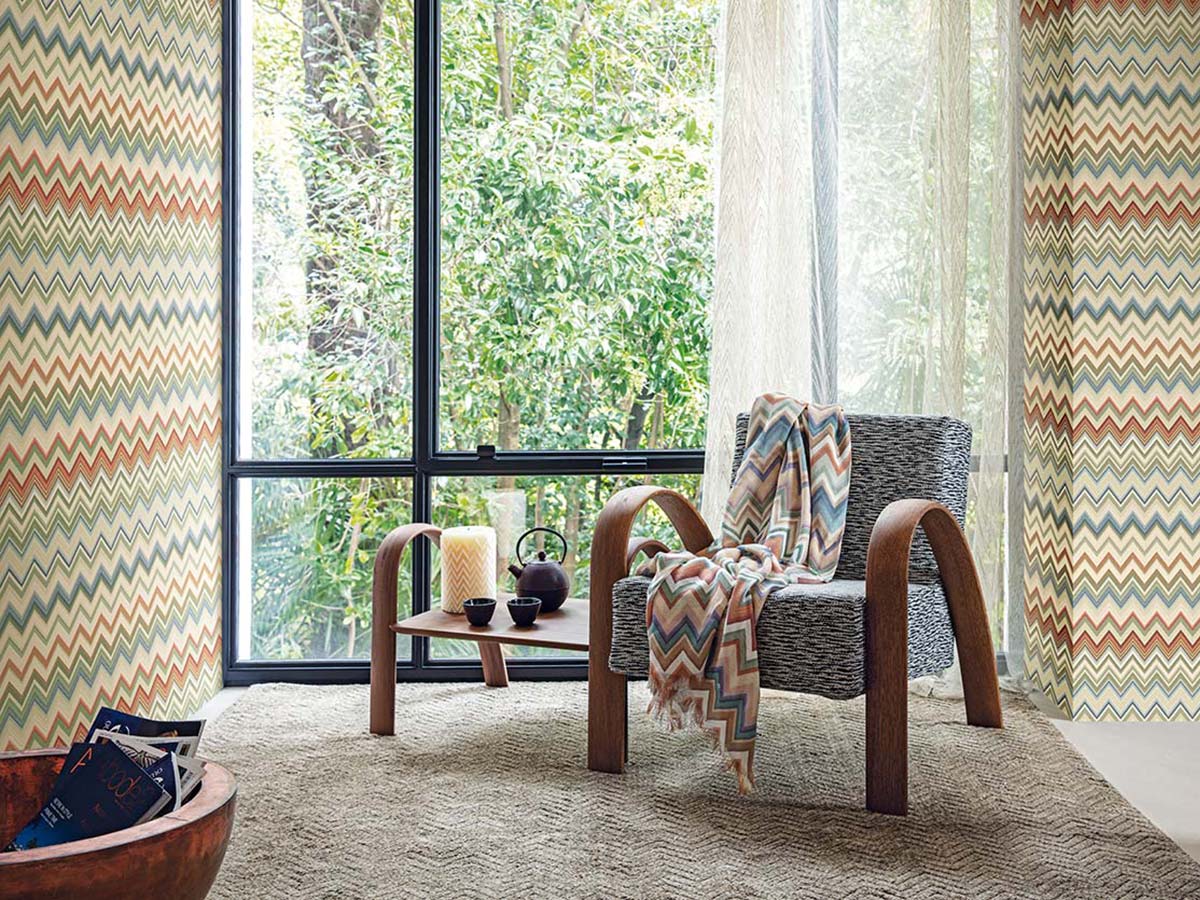 Happy Zig Zag, MissoniHome Wallcoverings04 collection by Jannelli&Volpi