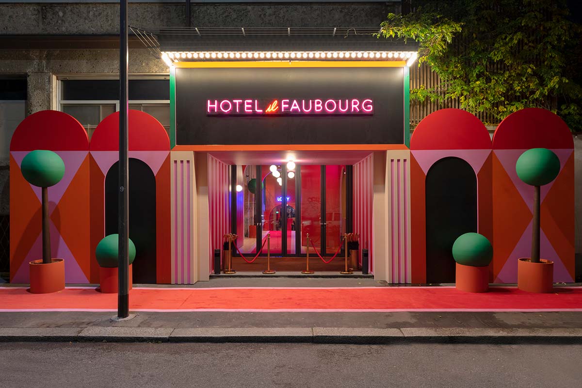 Hotel Faubourg by Hermès, Design Agostino Iacurci, 2021 - Teatro Parenti, Milan - Photo © Lorenzo Palmieri
