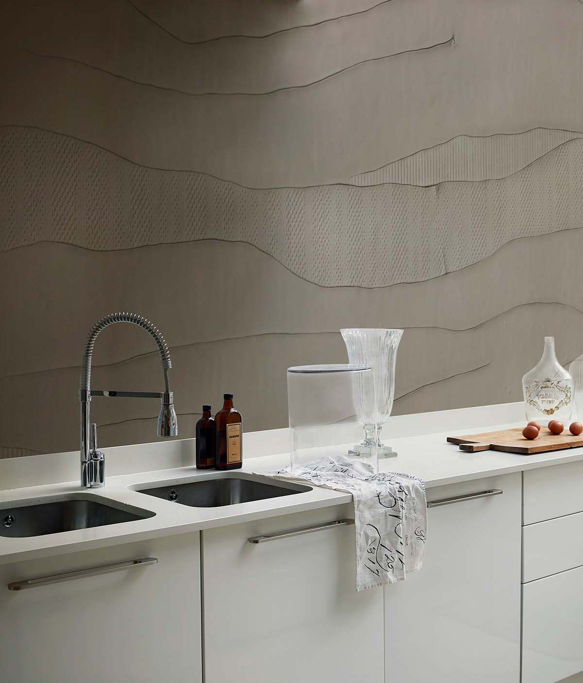 Riversand, WET System collection by Wall&decò, Design Ruga Perissinotto