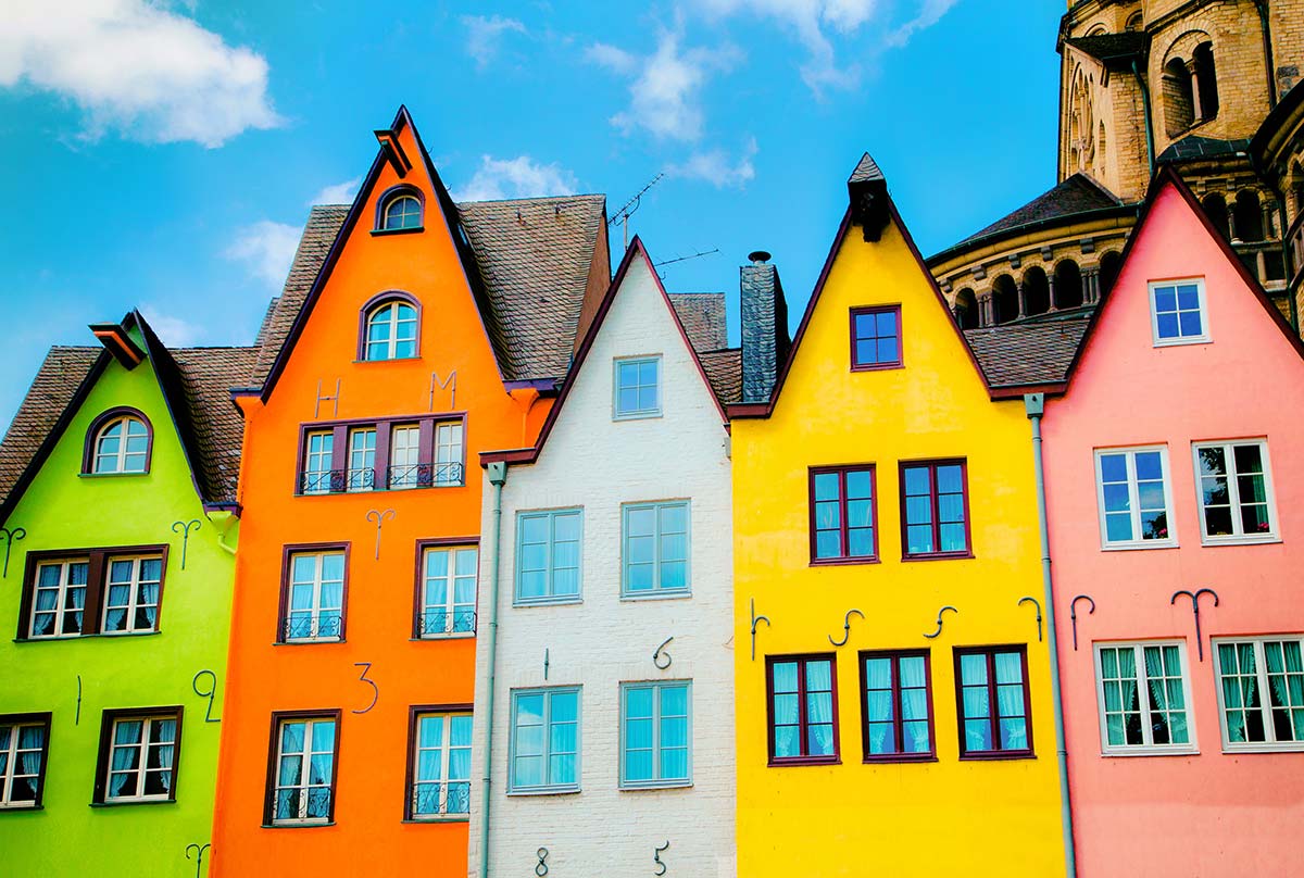 Colored Houses in Cologne - Photo © Exclusive Pictures