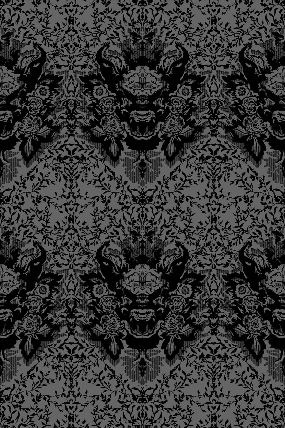Skull Damask Superwide by Timorous Beasties