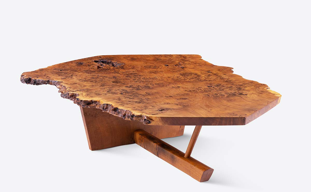 Minguren II coffee table by Moderne Gallery, Design George Nakashima, 1987