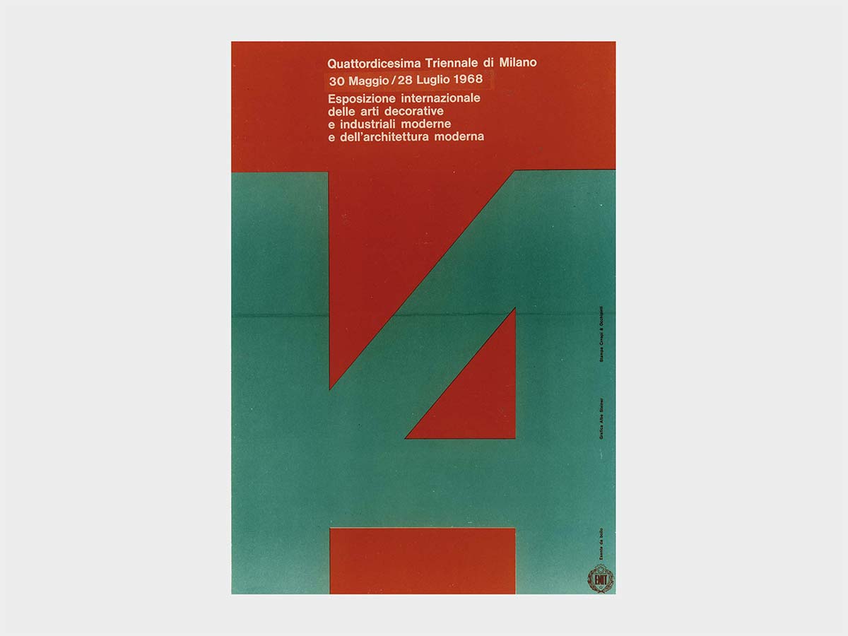 Historical posters of the Milan Triennale, 1968