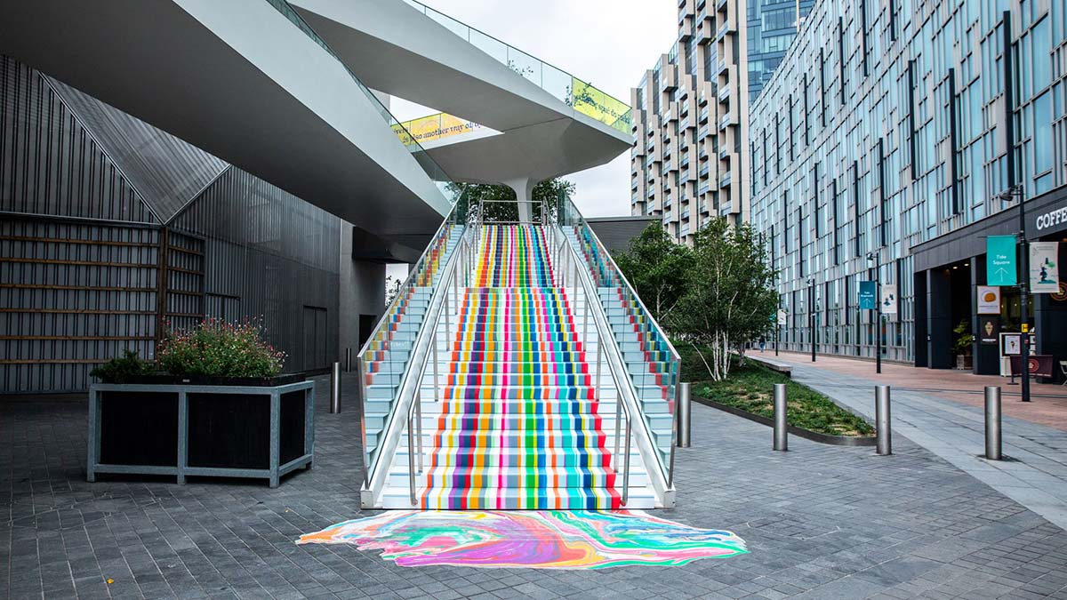 Poered Staircase by Ian Davenport - The Tide, London