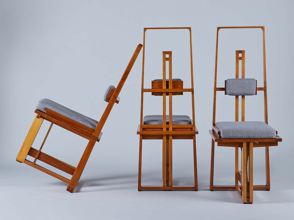 Eight unique chairs, 1961 by Fausto Bontempi at Galleria Rossella Colombari - Photo © courtesy of Galleria Rossella Colombari