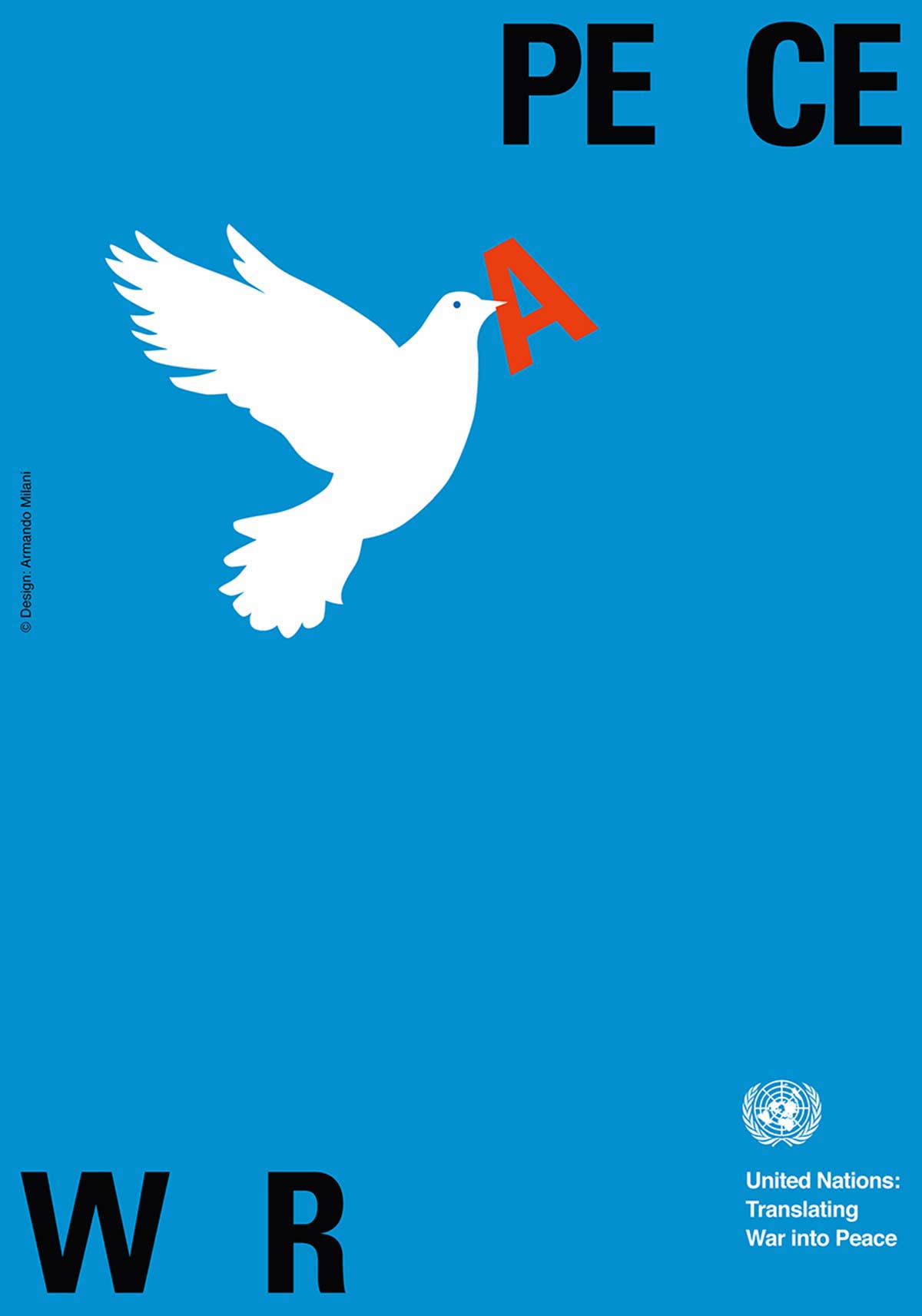 Translating War into Peace poster by Armando Milani, 2003