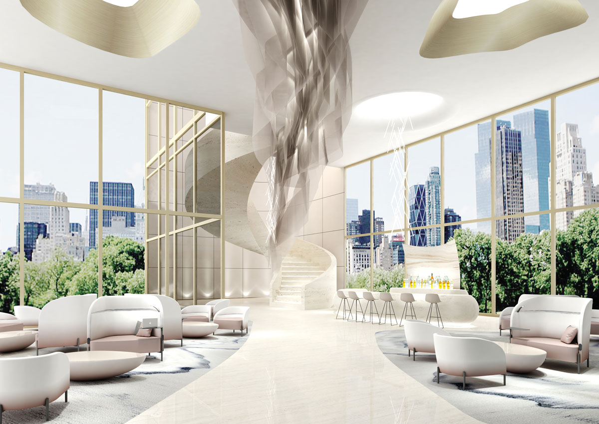 Hotel lobby by XO Atelier, UAE
