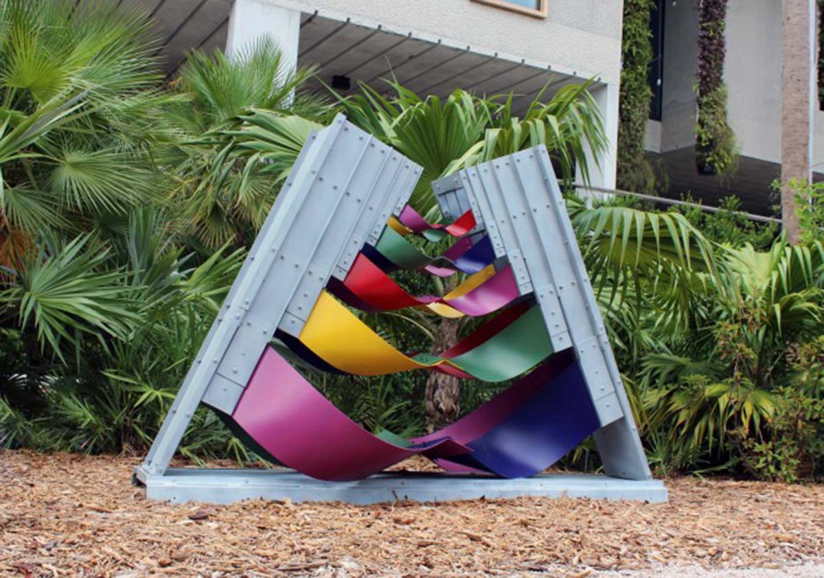 Fiesta Andina by Edgar Negret - Sculpture Garden, Pérez Art Museum, Miami